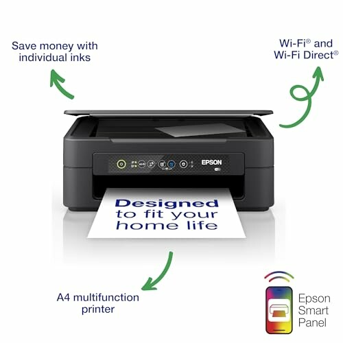 Epson multifunction printer with features highlighted