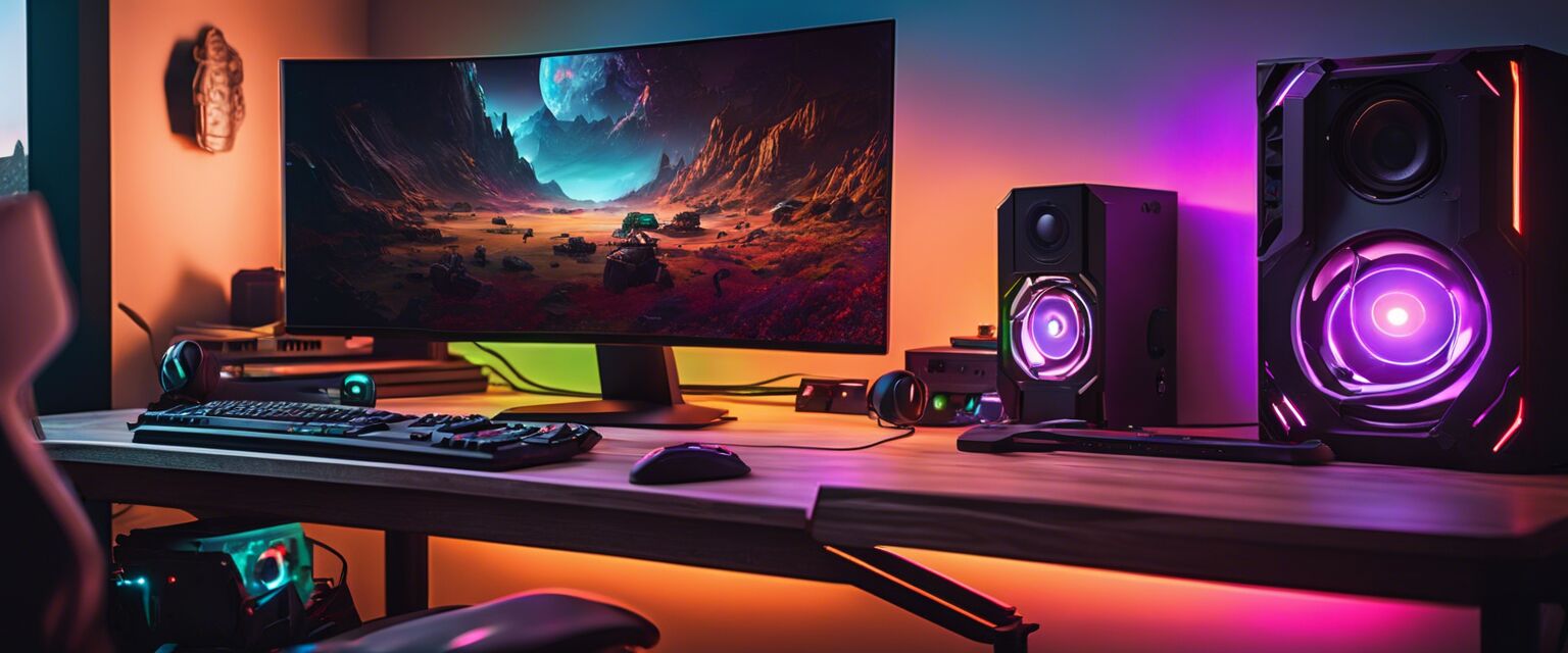 Gaming space setup